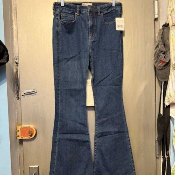FREE PEOPLE - Just Float On Flare / Bell Bottom Jeans - 1970's blue indigo - Picture 8 of 14